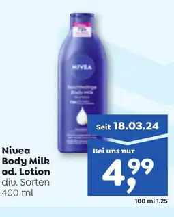 ADEG Nivea Body Milk od. Lotion Angebot