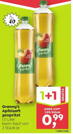 ADEG Granny's apfelsaft gespritzt Angebot