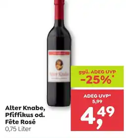 ADEG Alter Knabe, Pfiffikus od. Fête Rosé Angebot