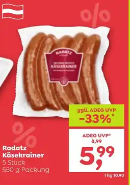 ADEG Radatz Käsekrainer Angebot