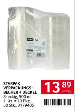 Transgourmet Starpak verpackungs becher deckel Angebot