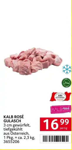 Transgourmet Kalb rosé gulasch Angebot