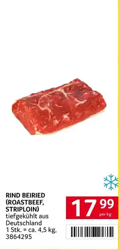 Transgourmet Rind beiried (roastbeef, striploin) Angebot