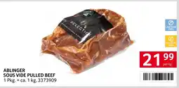 Transgourmet Ablinger sous vide pulled beef Angebot