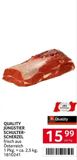 Transgourmet Quality jungstier schulter- scherzel Angebot