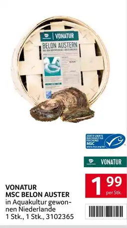 Transgourmet Vonatur msc belon auster Angebot