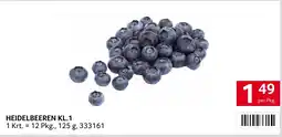 Transgourmet Heidelbeeren kl.1 Angebot