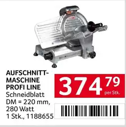 Transgourmet Aufschnitt- maschine profi line Angebot