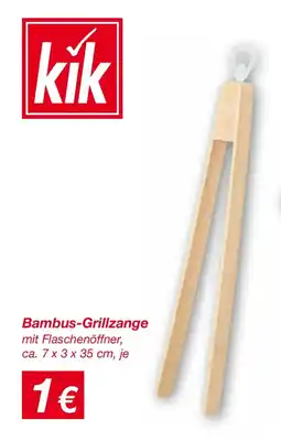 KiK Bambus-grillzange Angebot