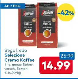 T&G Segafredo Selezione Crema Kaffee Angebot