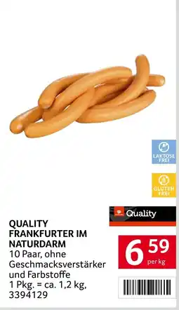 Transgourmet Quality frankfurter im naturdarm Angebot