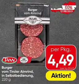 Spar Burger vom tiroler almrind, in selbstbedienung Angebot