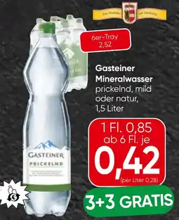 Spar Gasteiner mineralwasser Angebot