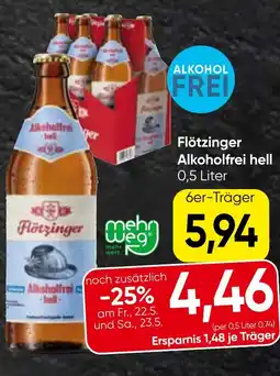 Spar Flötzinger alkoholfrei hell Angebot