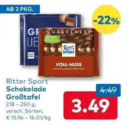 T&G Ritter Sport Schokolade Groẞtafel Angebot