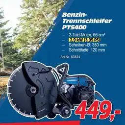 Zgonc Benzin- trennschleifer pts400 Angebot