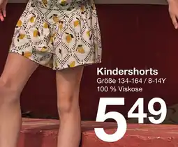 Zeeman Kindershorts Angebot