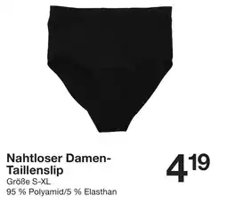Zeeman Nahtloser Damen- Taillenslip Angebot
