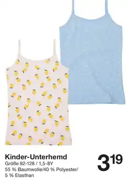 Zeeman Kinder-Unterhemd Angebot