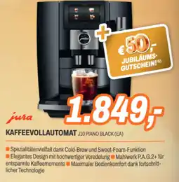 ETech Kaffeevollautomat j10 piano black (ea) Angebot