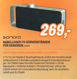 ETech Sonoro kabelloser tv-hörverstärker für senioren Angebot