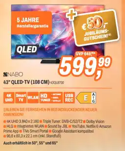ETech Nabo 43" qled-tv (108 cm) Angebot
