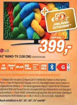 ETech Lg 43" nano-tv (108 cm) Angebot