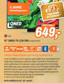 ETech LG 50" QNED-TV (126 CM) Angebot