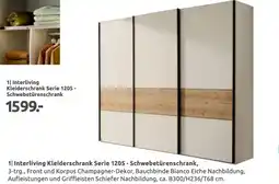 Möbel Ludwig Interliving kleiderschrank serie 1205 - schwebetürenschrank Angebot