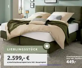 Interliving boxspringbett serie 1402 - boxspringbett