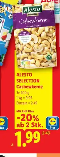 Lidl Alesto selection cashewkerne Angebot
