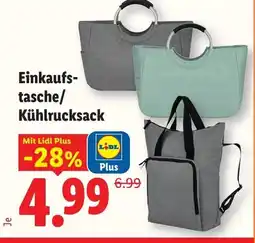 Lidl Einkaufs- tasche/ Kühlrucksack Angebot
