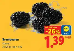 Lidl Brombeeren klasse i Angebot