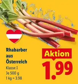 Lidl Rhabarber aus österreich Angebot