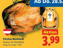 Lidl Frisches maishendl Angebot
