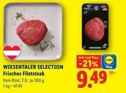 Lidl Wiesentaler selection frisches filetsteak Angebot