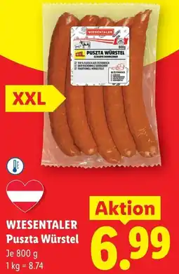 Lidl Wiesentaler puszta würstel Angebot