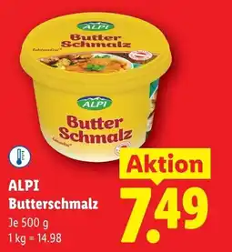 Lidl Alpi butter schmalz Angebot