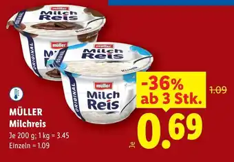 Lidl Müller milchreis Angebot