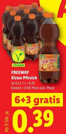 Lidl Freeway eistee pfirsich Angebot