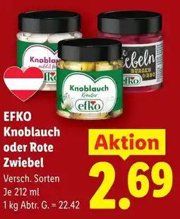 Lidl Efko knoblauch kräuter oder rote zwiebel Angebot