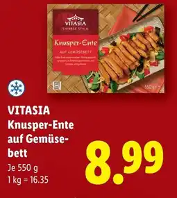 Lidl Vitasia knusper-ente auf gemüse- bett Angebot