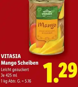 Lidl Vitasia mango scheiben Angebot
