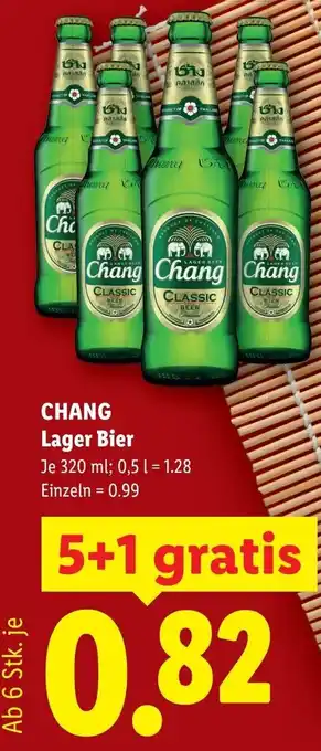 Lidl Chang lager bier Angebot