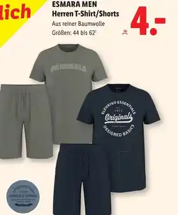 Lidl Esmara men herren t-shirt/shorts Angebot