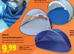 Lidl CRIVIT Pop-up-Strandmuschel Angebot