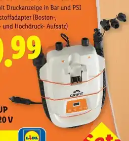 Lidl Crivit doppelkammer sup und sup pumpe 20 v Angebot