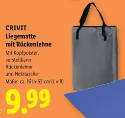 Lidl Crivit liegematte mit rückenlehne Angebot