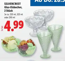 Lidl Silvercrest glas eisbecher 2 stück Angebot