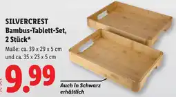 Lidl Silvercrest bambus tablett set 2 stück Angebot